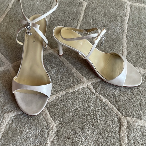Shoes - White Satin heels